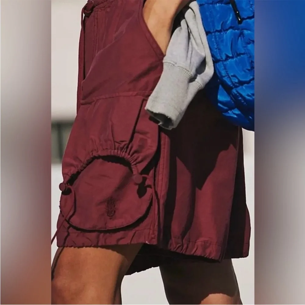 FP Movement by Free People Cargo Shorts in Burgundy - Picture 5 of 10